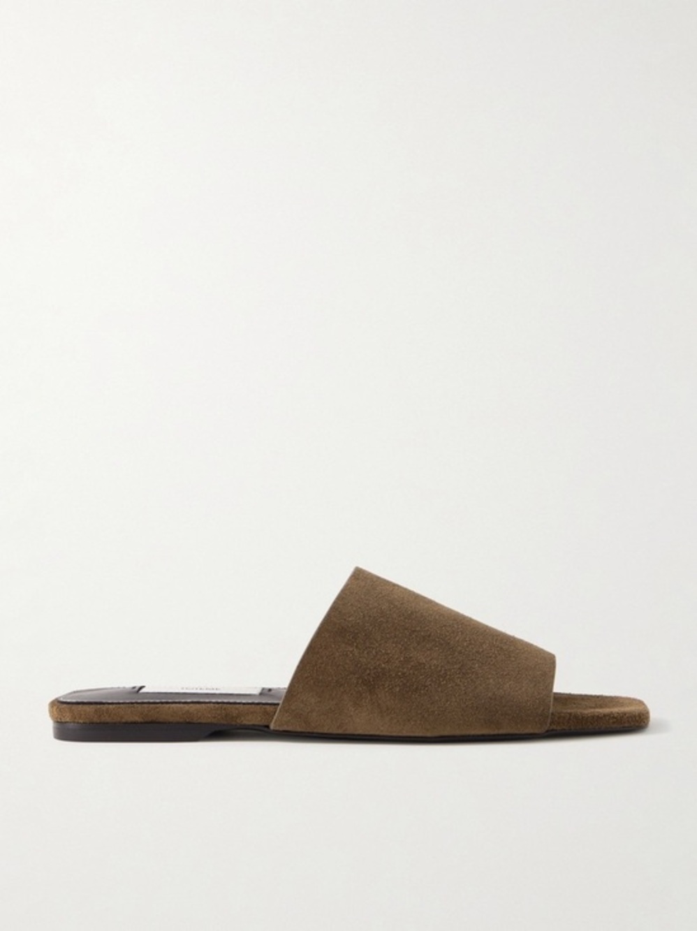 **TOTEME** Brown Suede Slide Sandals Size 42